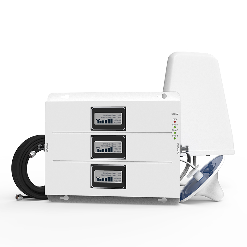 Lintratek полный комплект ALC трехдиапазонный усилитель сигнала GSM900mhz LTE1800mhz UMTS2100mhz повторитель сотового телефона 2G 3G 4G усилитель