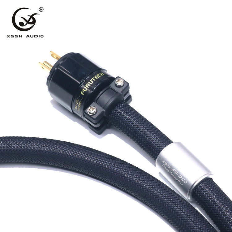 Йиво Hi-end xssh аудио Hi-fi усилитель из бескислородной меди, чистая медь нам IEC 3 контактный AC мужские и женские Позолоченные удлинитель кабеля питания