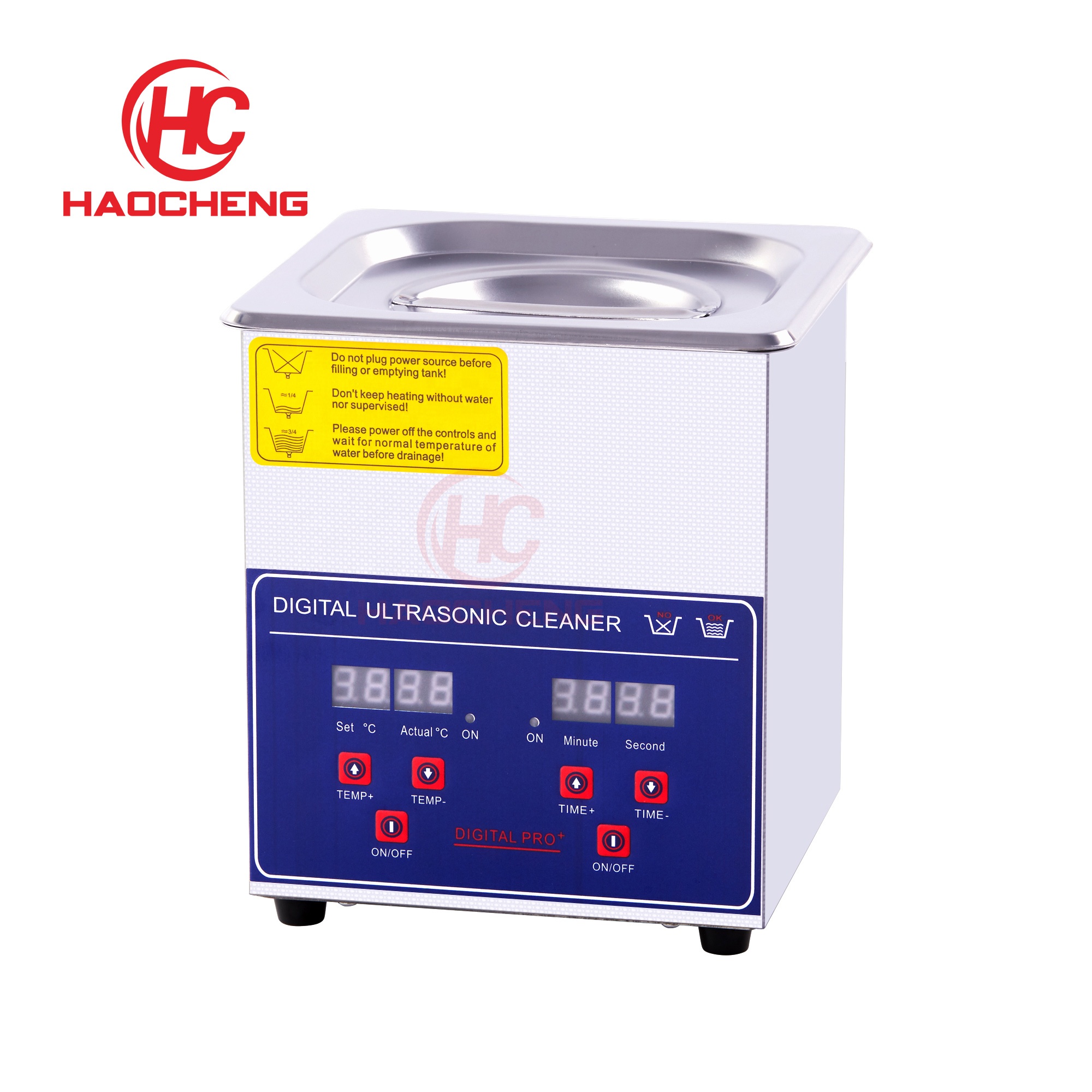 Stainless Steel Multi-function 2L Ultrasonic Cleaner With LCD Display