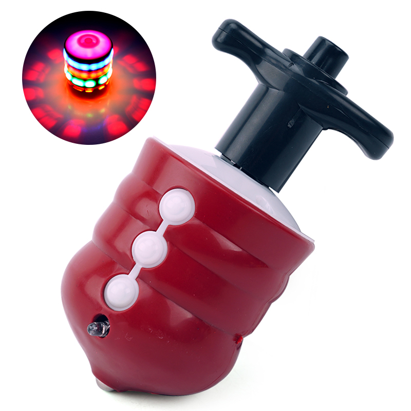 light-up toys Flashing Emoticon Spinning Tops With Gyroscope And Music Novelty Bulk Toys Party Favor Flashing UFO classic toys