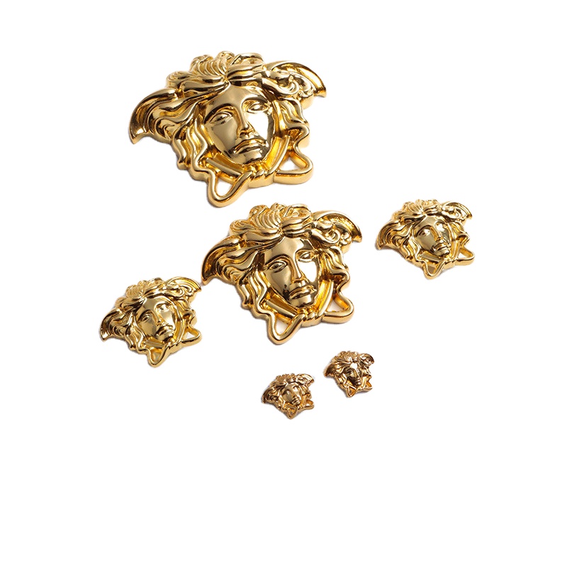 High Quality Golden Classic Beauty Head Sofa Chair Decoration Luxury Hardware Metal Furniture Accessories