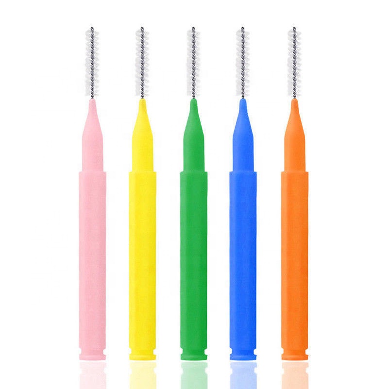 Oral Care Manufacturer I Shape PP Handle Disposable Toothbrush Portable Toothpick Orthodontic Interdental Brush