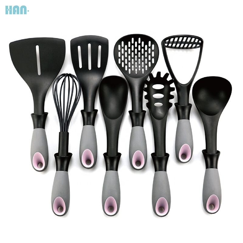 Factory Cheap Price 8Pcs Nylon Kitchen Accessories Food Grade Safety Kitchen Utensils