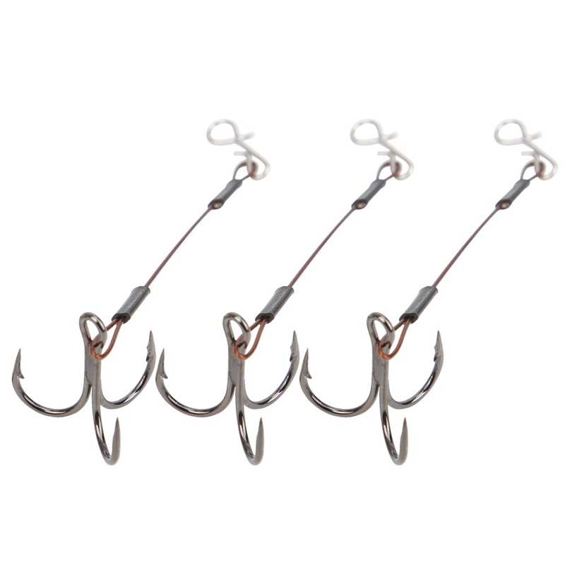 100pcs Lot High Carbon Steel Fishing Hook Saltwater Treble Hooks Fishing Tackle Black/Brown/White Fish Hook