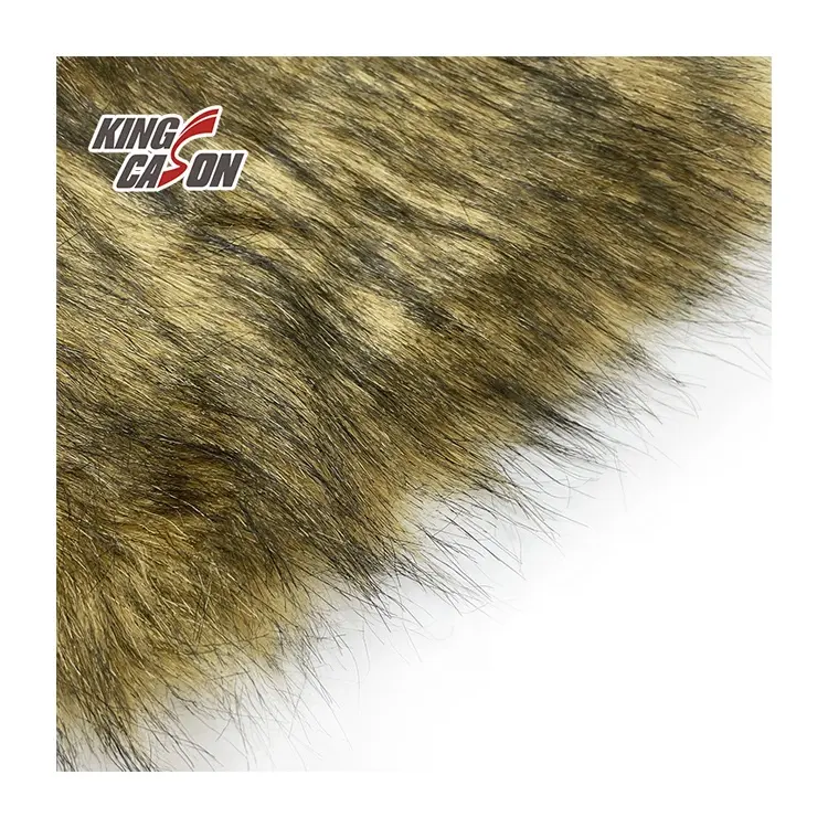 Kingcason Factory Direct Eco-friendly material 100% Polyester Compound Dog Faux Fur Fabric For Winter Coat