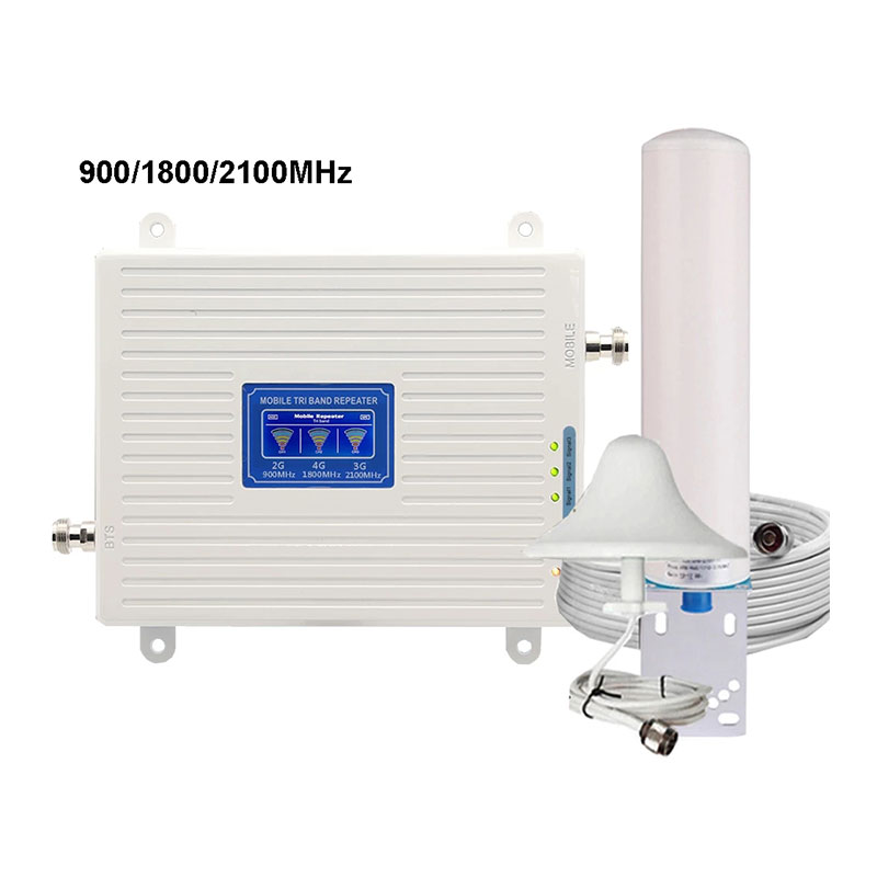 Мобильный усилитель трехполосный повторитель 900 1800 2100 GSM повторитель DCS WCDMA 2G 3G 4G ретранслятор LTE сотовый мобильный усилитель сигнала