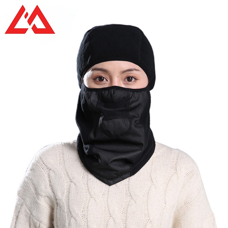 Nice Quality Windproof Water proof Anti Warm Fleece Neoprene Elastic Balaclavas Head Cover For Bike Run Fish Winter