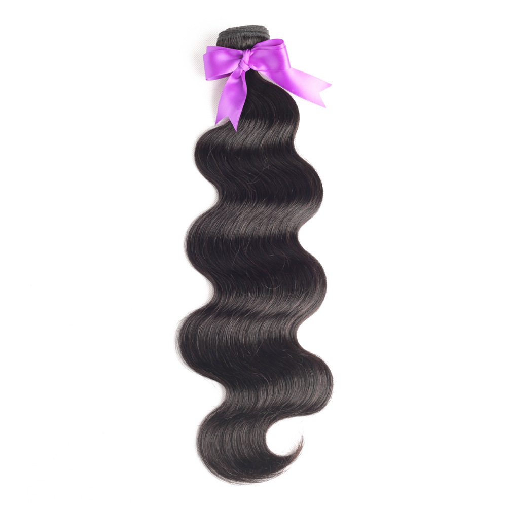 10A Natural Wave Wig Shiny Hair Scrunchi Black 10 Inch Wholesale Human Hair 40 Bundles Human Hair Full Lace Wigs For Black Woman