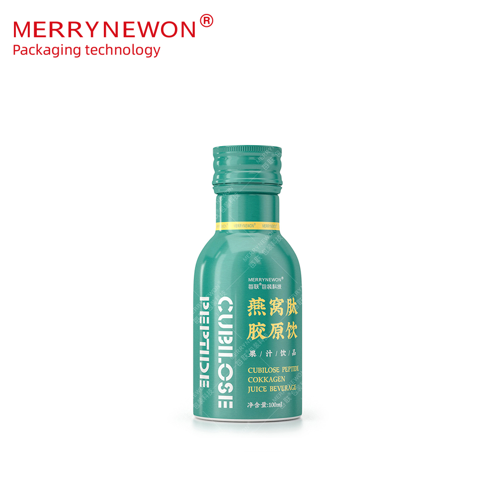 Custom-printed food-grade aluminum energy drink aluminum bottle metal for beverage packaging can 100ml