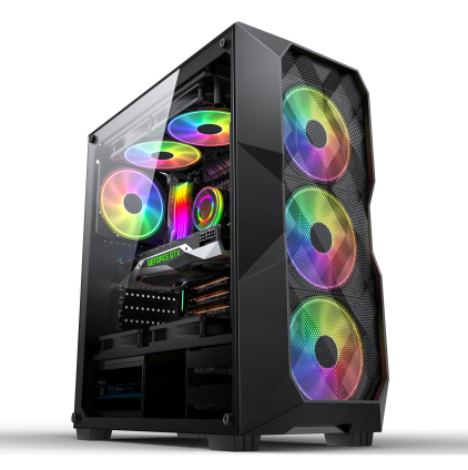 Новейший игровой шкаф ATX tower, корпус для ПК с RGB-вентилятором