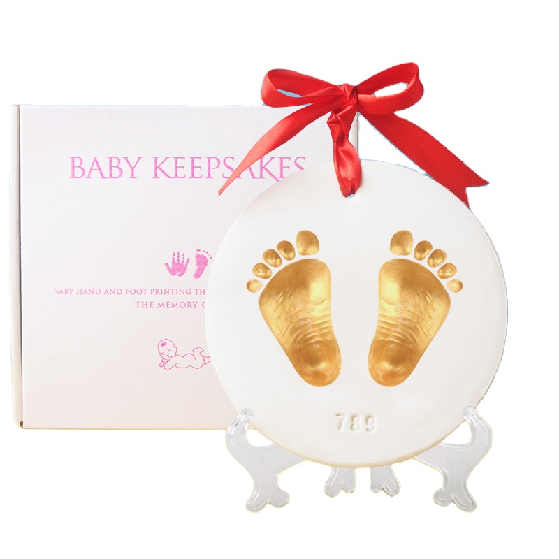 2021 Best Price Baby Footprint Hand Print Polymer 3D DIY Gift Baby Clay