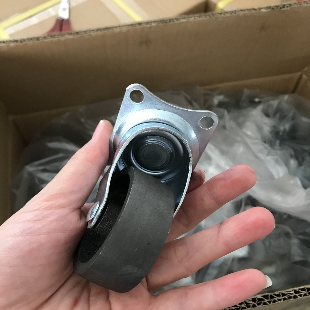 Hot Sell Light Duty Small Size Cast Iron Casters Wheels Multiple Size 2 Inch Swivel Cart Wheels