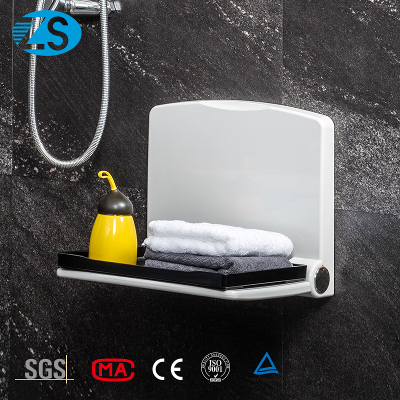 Contemporary Shower Room Is Used with Folding Go up Turn Shower Chair Contracted Model Is Used at the Bathroom