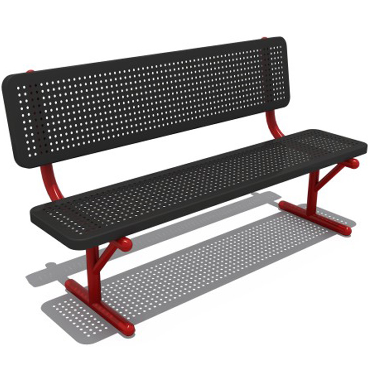 Patk Leg Seating Backless Furniture Frame Public And Wood Stainless Park Benches Outdoor Blue Table Steel Bench
