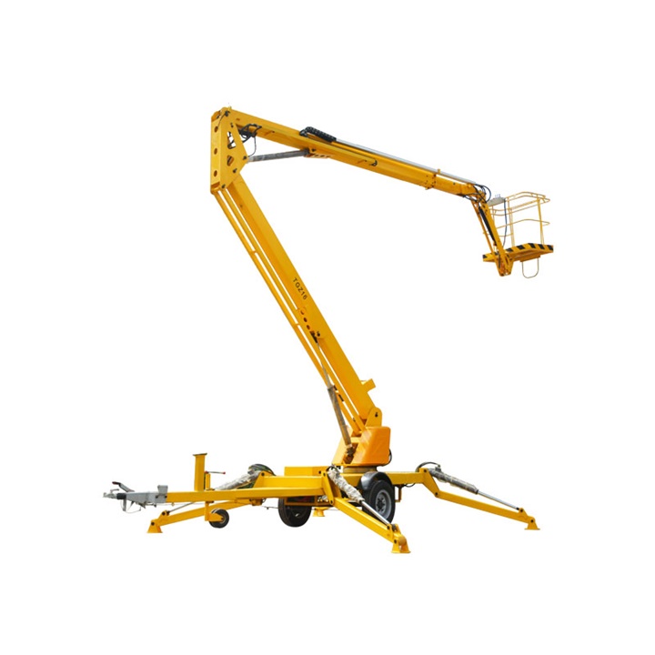 YST-Towable Articulated Boom Lift, Factory Price, 8M Lifting Height 10M Working Height 230Kg, China Supplier