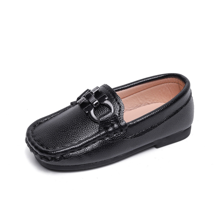 Boys' Soft Soled Leather Shoes Little Boys and Girls Loafers