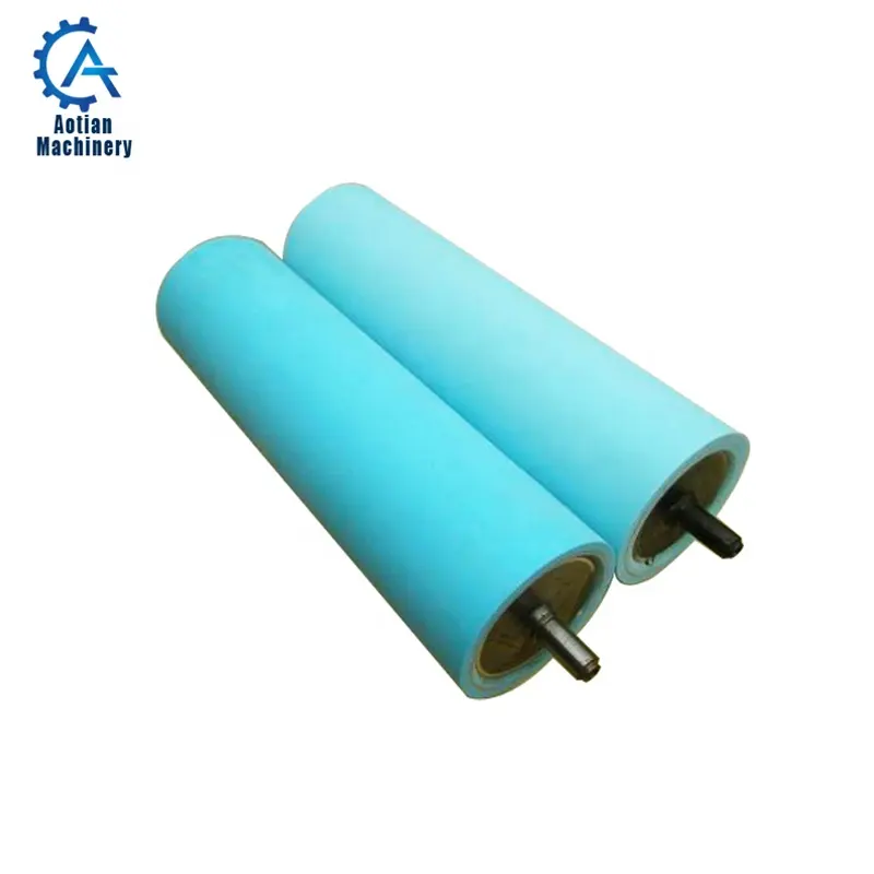 Corrugated carton recycling machine press roll rubber roller