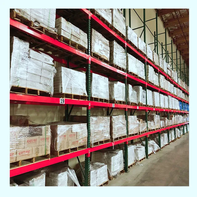 Customized warehouse powder coated steel metal storage tire stacking racks