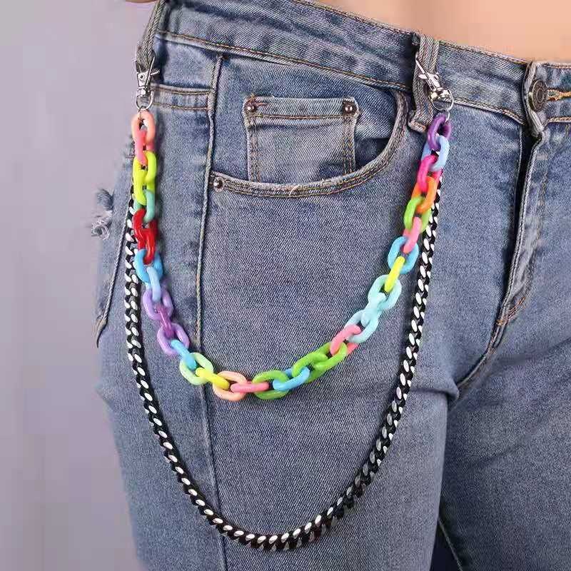 WAC2101 ShangJin Fashion Trousers chain Hip-hop waist chain decorative trousers key chain
