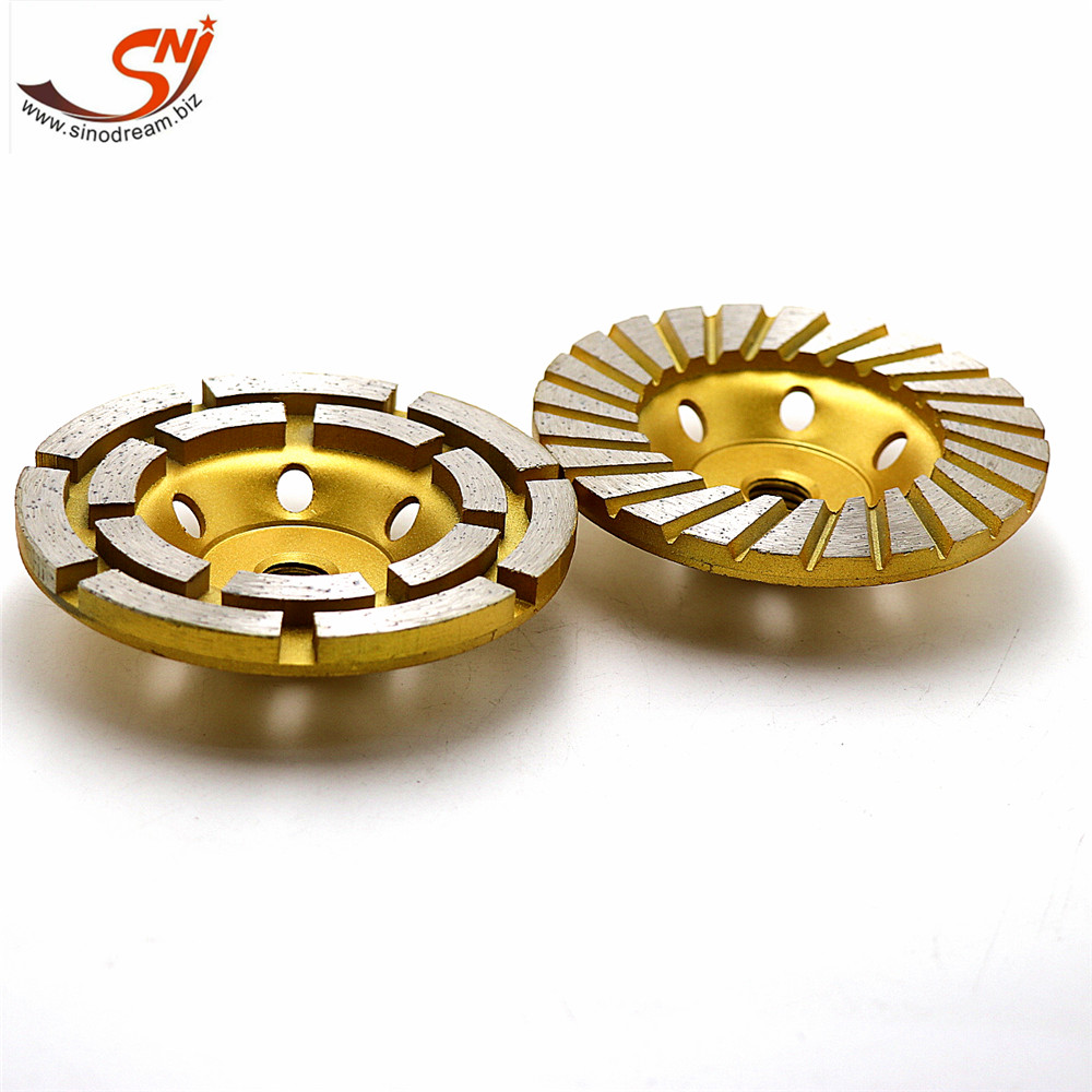 Factory direct New type diamond grinding cup wheel for concrete granite marble 125mm griding wheel