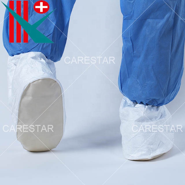 Disposable Microporous Shoe Cover, with PVC Sole