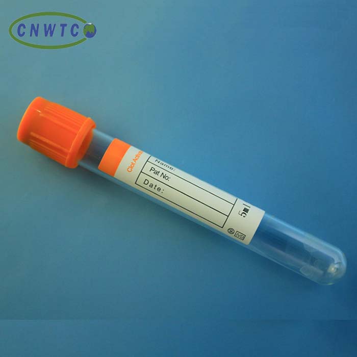 Hospital Use Clot Activator Blood Test Tube