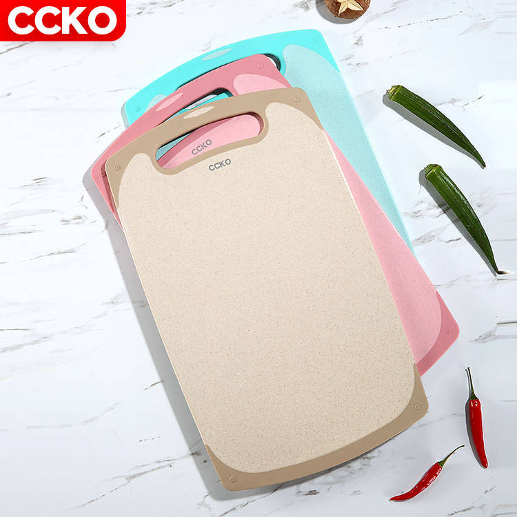 Ccko Премиум экологичный bpa бесплатно для фруктов и овощей, Нескользящие Пшеничная солома пластиковая разделочная доска, пластиковая разделочная доска для кухни