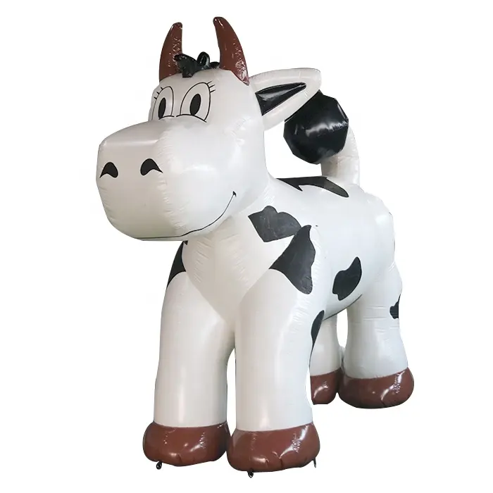 Factory price Custom inflatable advertising cartoon model cow, cow model for sale