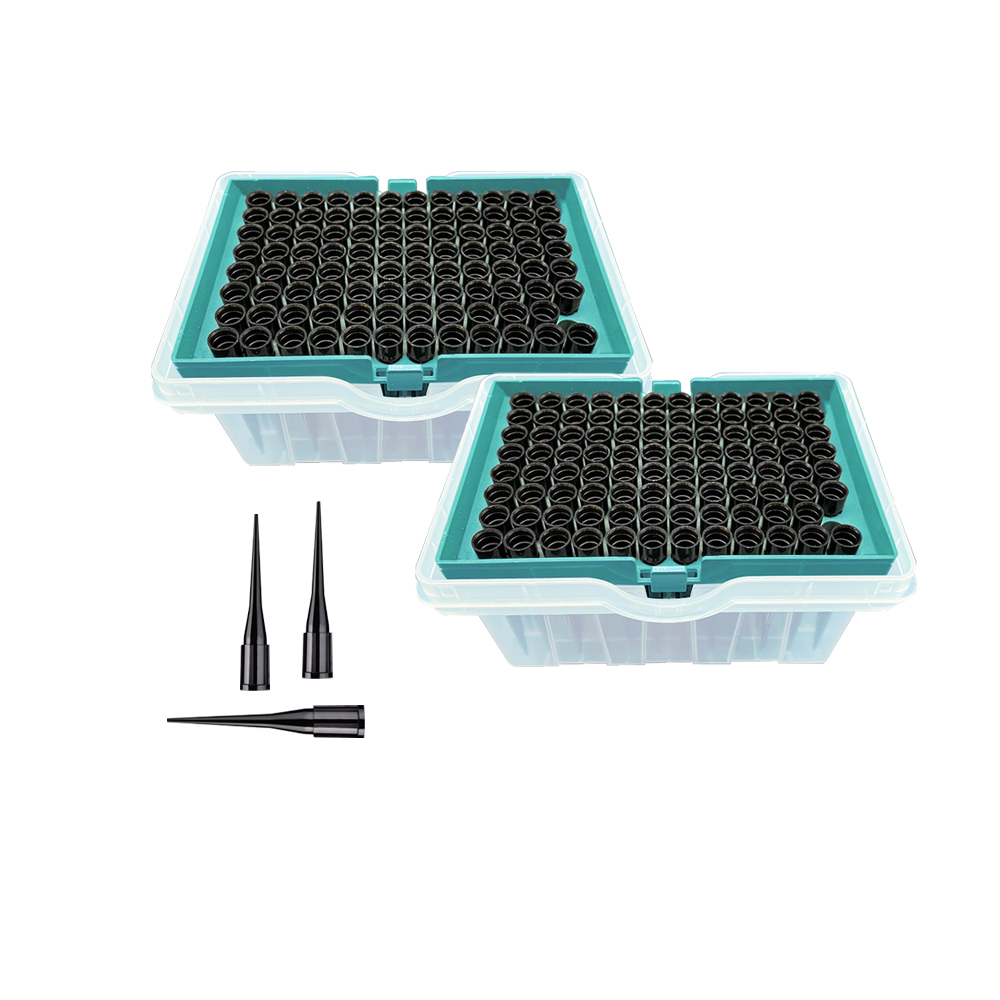 Factory Supply Black and Clear Polypropylene Small Size and Light Weight Robotic Pipette Tips for Beckman