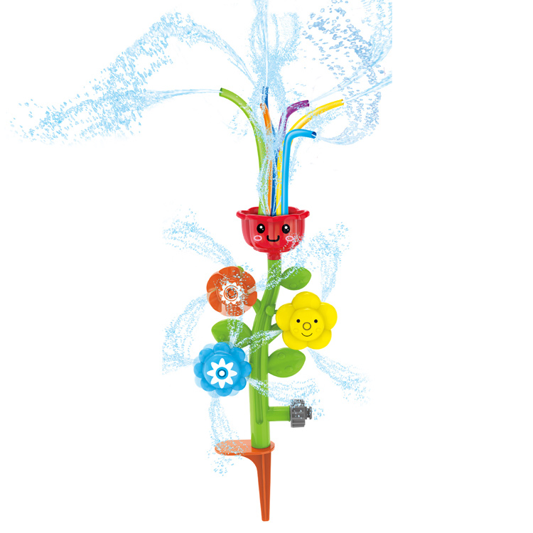 Outdoor Backyard Summer Water Games Flower Sprinkler Toy Suitable For Kids