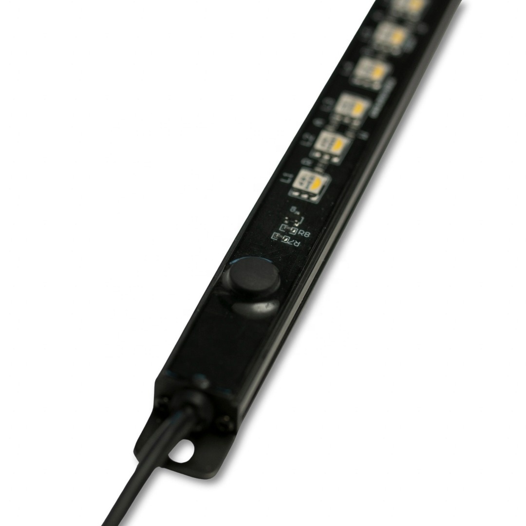 2024 NEW Design Black/Silver Casing White Red Amber Tri Color LED Strip 12V 30cm 60cm 90cm 100cm magnetic led camping lights