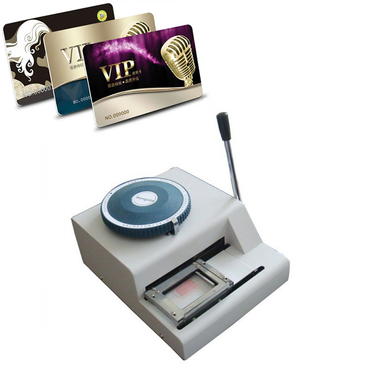 HD-52D wholesale ID dog tag embossing machine manual plastic card embosser for Amazon hanging card custom LOGO
