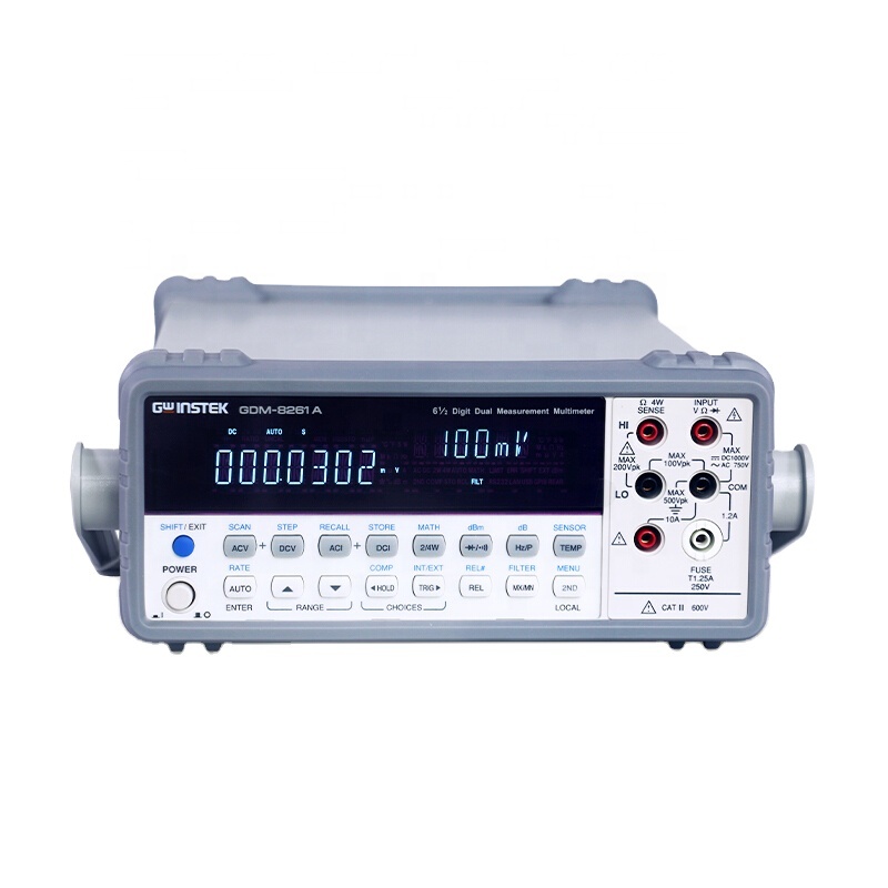 Двойной дисплей высокой точности 1200000 отсчетов 6 1/2 цифр цифровой Benchtop мультиметр GDINSTEK GDM8261A с RS232 и USB