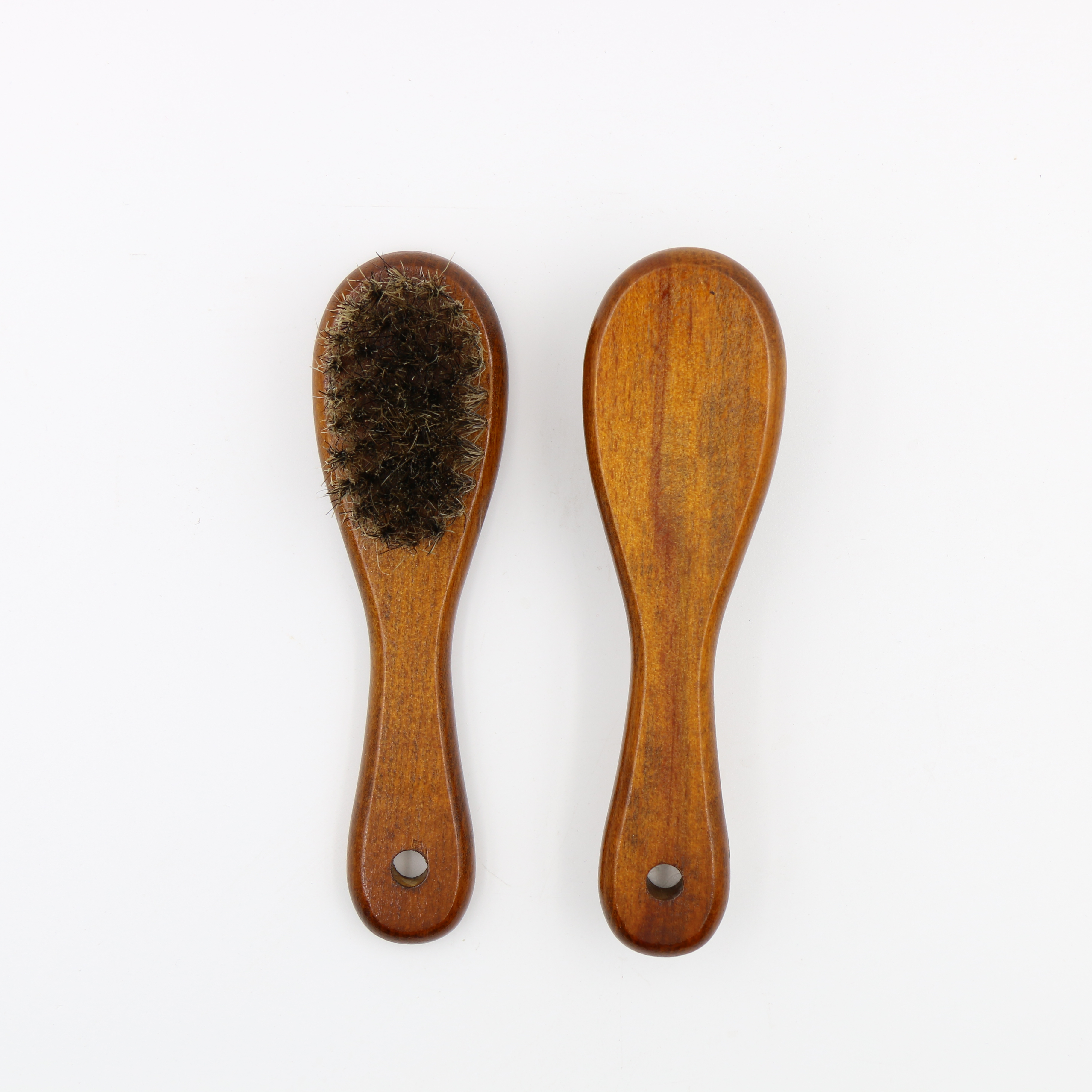 Factory Eco Friendly Private Label Boars Bristles Wooden Small Handle Head Brush