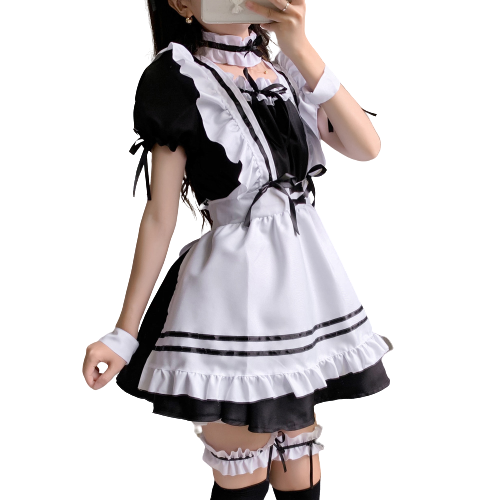 Lolita Maid Costumes Cute Sweet Women Cosplay Animation Outfit Dresses