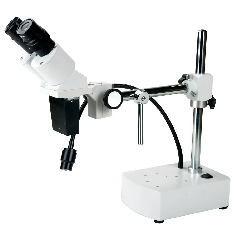 AST-2D Binocular Stereo Microscope For Teaching With Fixed Objective 2x Flexible Arm LED Incident Illumination