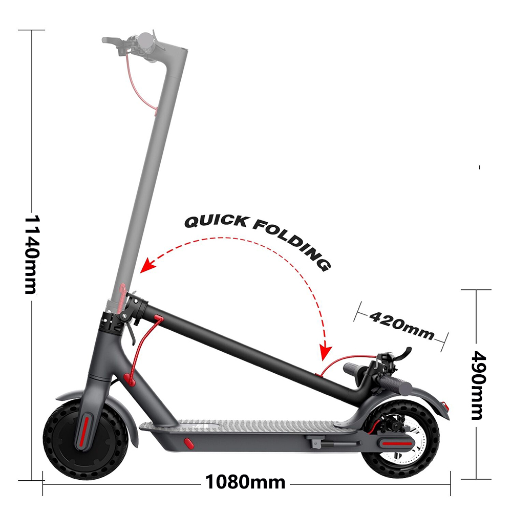 Europa Warehouse Dropship Foldable 2 Wheel Portable Fold Folding Electr E Electric Kick Scooters for Adults