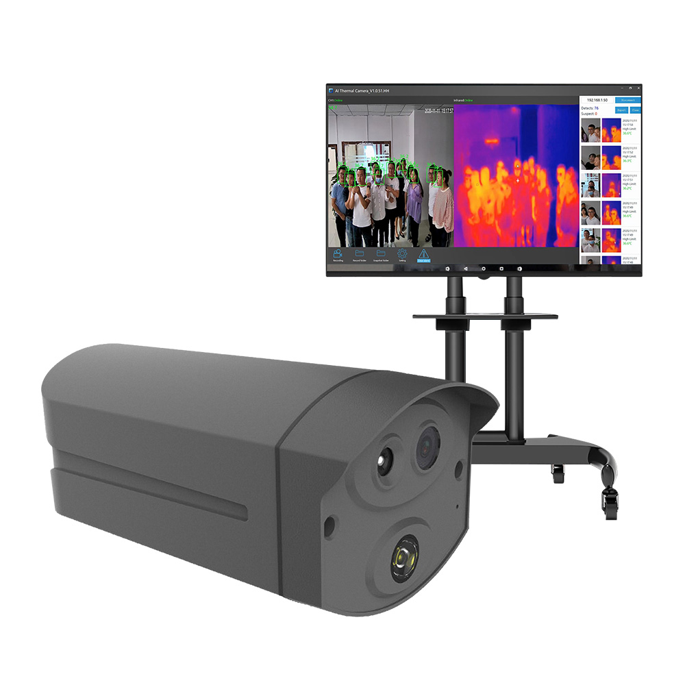 Subway Station Multi-Person Body Temperature Record Heat Camera IR Camera Thermal