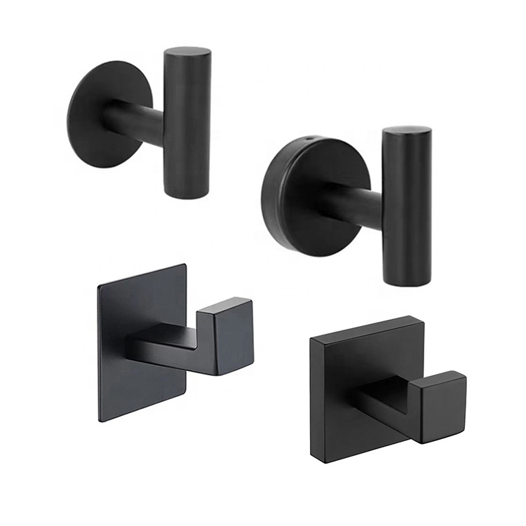 Stainless Steel Wall Mounted Hotel Towel Hook Bathroom Robe Hook Bathroom Accessories Set Robe Hooks