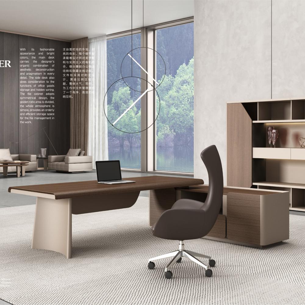 High-tech modern office furniture solution for executive office ceo boss executive office desk