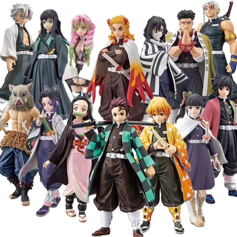 21 разная модель демон убийца kimetsu без Yaiba камадо tanjirou камадо Nezuko мультфильм модель игрушки Аниме риснок ПВХ