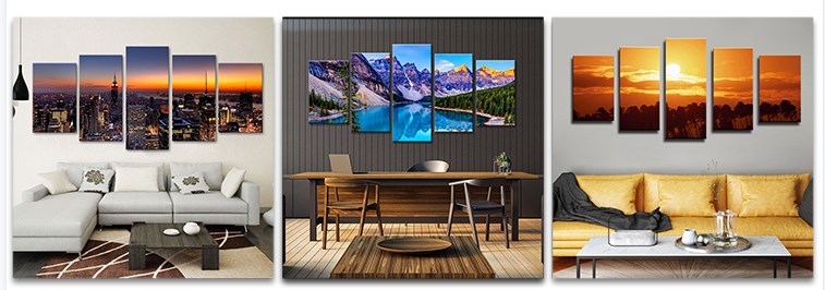 Handmade Canvas Pictures Acrylic Scenery Wall Art Abstract Gold Tree Painting Landscape For Home Decor Modern
