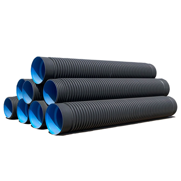 Large diameter 800mm 1000mm plastic drain pipe double wall HDPE drainage pipe