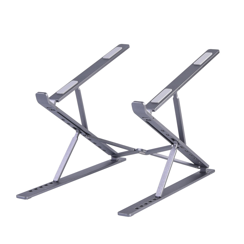 Two layer ergonomic collapsible laptop stand aluminum stand for laptop computer notebook