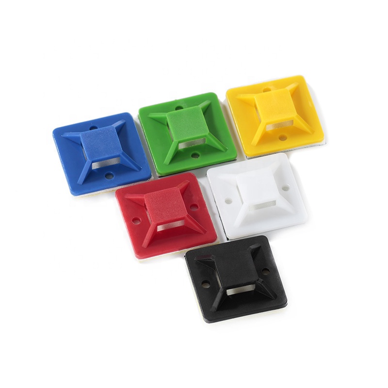 Nylon Self Adhesive Cable Tie Zip Tie Mount 20*20mm
