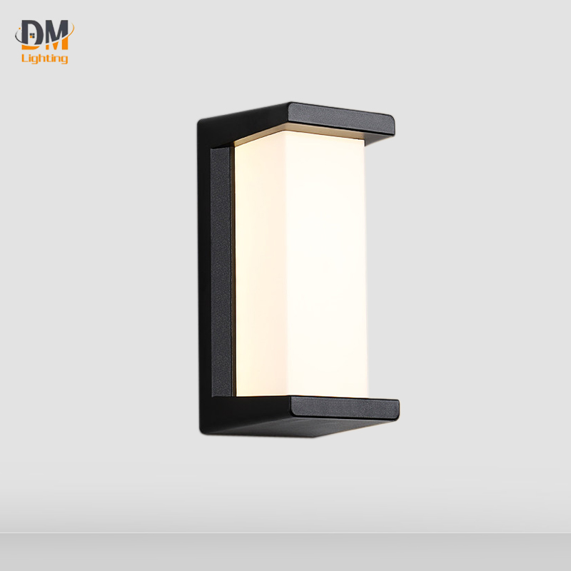 Modern Home Yard Facade Wall Lamps Light Ip65 Outdoor Wall Mounted Night Light LED Aluminum Matt Black 100-240V 1-60pcs WSL13-4