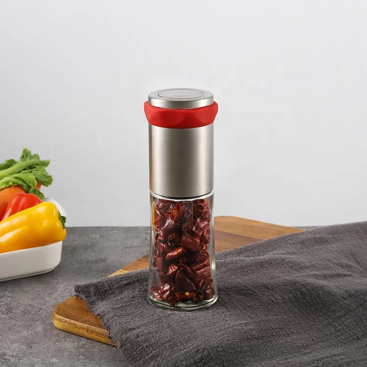 chili mill manual spice mill recharge spice grinder stainless steel mill manual grinding spices bottle