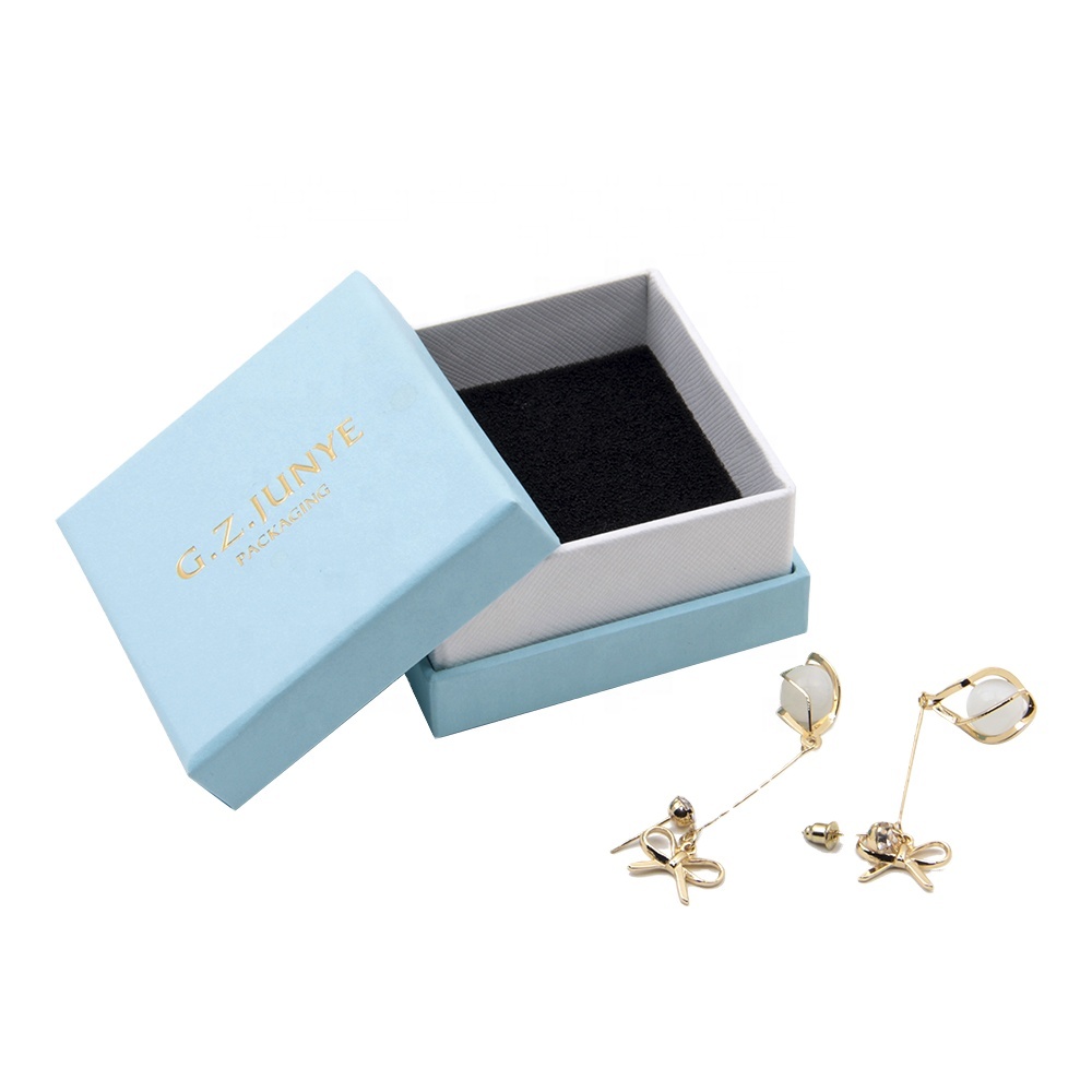 customize necklace ring bracelet logo ring velvet pouch set jewelry box custom luxury paper packaging gift jewelry boxes