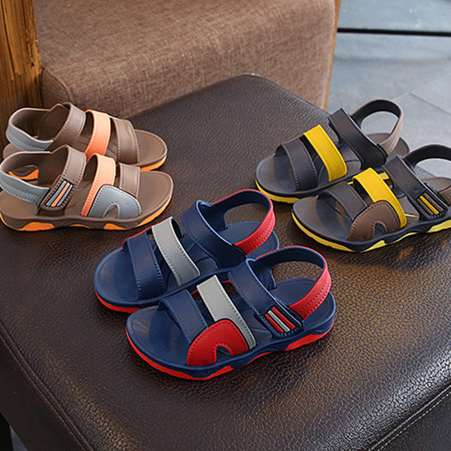 Fashion design Flat kid shoes footwear Summer Comfortable kids shoes boys Breathable Beach shoes for boys