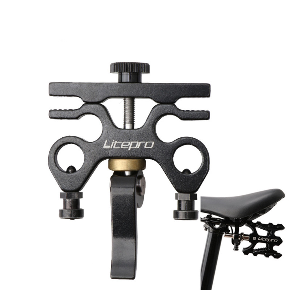 Litepro складной велосипед педали Quick Release устройства для Brompton велосипед Алюминиевый сплав QR пластина для езды на велосипеде размещения пряжка